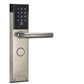 قفل درب ترکیبی الکتروینک با رمز عبور یا کلید مکانیکی باز می شود