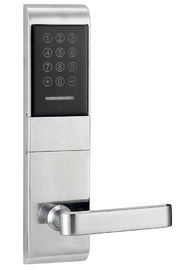 قفل درب الکترونیک رنگ نقره ای با رمز عبور یا کارت Emid باز می شود