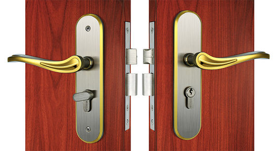 PVD Finishing Door Lock Mortise Lever Handle Solid Zinc 3 کلید های مس می باشد