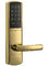 طلا PVD قفل درب الکترونیک با رمز عبور یا کارت Emid باز شده