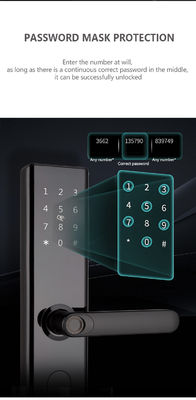 WiFi TTLOCK قفل درب هوشمند اثر انگشت بیومتریک دستگیره درب دیجیتال قفل بدون کلید