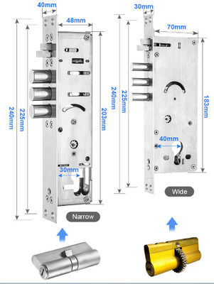 حیاط بیرون کد اثر انگشت وایلفای قفل درب ضد آب IP68 آلومینیوم آلیاژ