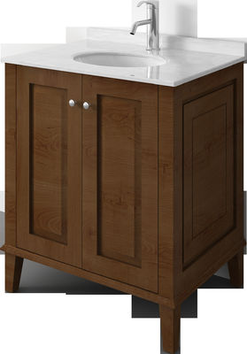 کف ایستاده سیاه کابینت حمام چوبی / مجموعه مبلمان حمام