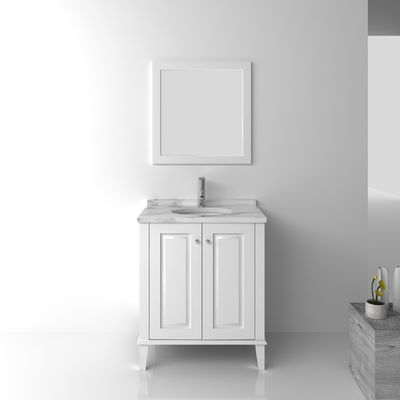 کف ایستاده سیاه کابینت حمام چوبی / مجموعه مبلمان حمام
