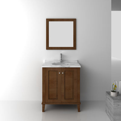 کف ایستاده سیاه کابینت حمام چوبی / مجموعه مبلمان حمام