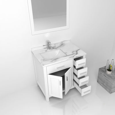 خانه مبلمان فانتزی MDF اتاق حمام هتل کابینت آینه با حوضچه