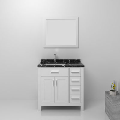 خانه مبلمان فانتزی MDF اتاق حمام هتل کابینت آینه با حوضچه