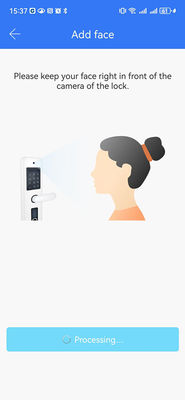 دکمه درب هوشمند مشکی دست / تشخیص چهره / ویدیو Cat Eye IP65