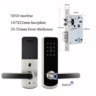 کنترل کننده eKey نوع قفل درب RFID دارای 2 قطعه کلید مکانیکی دستگاه کنترل دسترسی پایدار برای محیط های مختلف