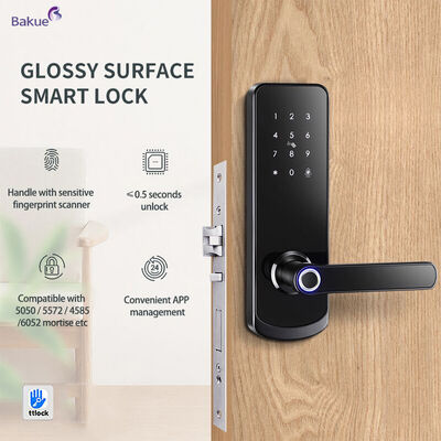 ضد آتش 60 دقیقه متناسب با ضخامت درب 38 تا 50 میلی متر 60 دقیقه قفل درب هوشمند ضد آتش با WiFi eKey APP دستگاه مدیریت دسترسی کنترل از راه دور