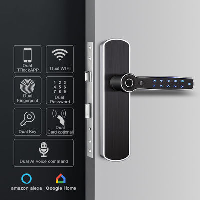 قفل درب هوشمند TTlock FPC با دستگیره برگشت پذیر