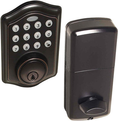 OEM آلیاژ روی بدون کلید صفحه کلید الکترونیکی Deadbolt Lock Multicolor
